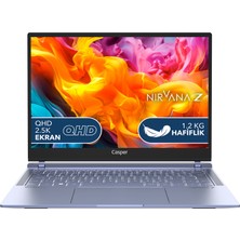 Casper Nirvana Z100.1335-BV00P-M-Q Intel Core i5-1335U 16 GB LPDDR5 RAM 500GB NVME SSD Windows 11 QHD