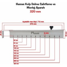 Pratikmen Hassas Kulp Delme Sabitleme ve Montaj Aparatı 320 mm