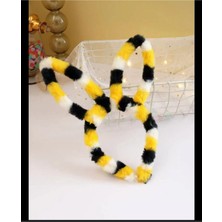 Gigi Giyim Rengarenk Tavşan Kulaklı Peluş Taç