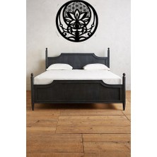 Şirin Lazer Lotus Yaşam Çi̇çeği̇ Dekorai̇f Duvar Tablosu Ahşap Mdf/25 cm