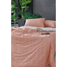 Doqu Home Easy Cotton Glimmer Nevresim Takımı Çift Kişilik - Somon