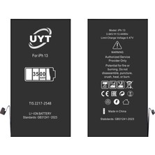 Uyt iPhone 13 Batarya Süper Batarya 3500 Mah