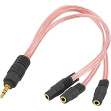 Ayt 3.5 mm Stereo Dişi 3 x 3.5 Stereo Erkek 5+1  Ses Sistemi Kablosu