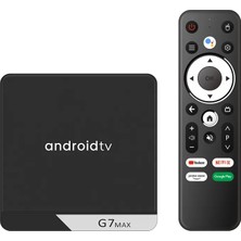 OEM G7-Max Android 11 Tv Box 4gb RAM/64GB Rom Amlogic S905X4 - Fullhd Netflix