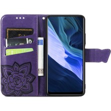 BDT Boutique Infinix Note 10 Kelebek Kanatları Narin Çiçekler Darbeye Dayanıklı Deri Telefon Kılıfı (Yurt Dışından)