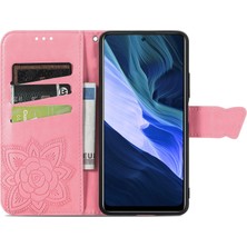 BDT Boutique Infinix Note 10 Kelebek Kanatları Narin Çiçekler Darbeye Dayanıklı Deri Telefon Kılıfı (Yurt Dışından)