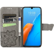 BDT Boutique Infinix Note 12 Pro Kelebek Kanatları Narin Çiçekler Darbeye Dayanıklı Deri Telefon Kılıfı (Yurt Dışından)