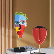 Miniminti Picasso Maske Soyut Yüz Biblo - Colorfull