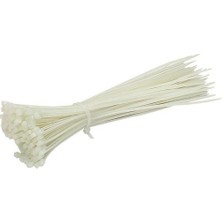 Ayt Powermaster 25 cm 3.6 mm Kablo Bağı Cırt Klips Klemens Beyaz 100 Lü Paket