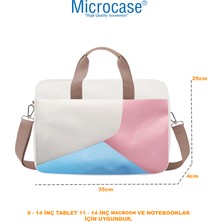 Microcase 9'' 14'' Inch Tablet  ve 11'' 14'' Inch Macbook, Notebook, Laptop 2 Bölmeli Omuz ve El Çantası AL4227