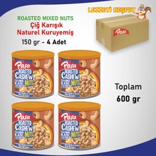 Paşa Kuruyemiş Işlenmiş Kaju Fıstığı Teneke Kutu 150 gr x 4 Adet