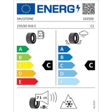 Milestone 235/65 R16C Tl 121/119R 12Pr Vanmıle Hafif Ticari Yaz Lastiği ( Üretim Yılı: 2024 )