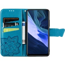 BDT Boutique Infinix Note 10 Kelebek Kanatları Narin Çiçekler Darbeye Dayanıklı Deri Telefon Kılıfı (Yurt Dışından)