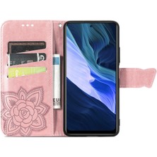 BDT Boutique Infinix Note 10 Kelebek Kanatları Narin Çiçekler Darbeye Dayanıklı Deri Telefon Kılıfı (Yurt Dışından)