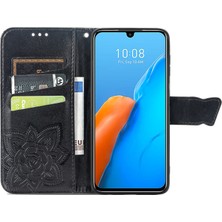 BDT Boutique Infinix Note 12 Pro Kelebek Kanatları Narin Çiçekler Darbeye Dayanıklı Deri Telefon Kılıfı (Yurt Dışından)