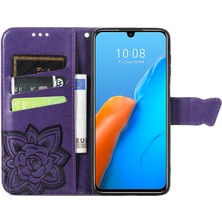 BDT Boutique Infinix Note 12 Pro Kelebek Kanatları Narin Çiçekler Darbeye Dayanıklı Deri Telefon Kılıfı (Yurt Dışından)