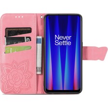 BDT Boutique Oneplus Nord Ce 2 5g Kelebek Kanatları Narin Çiçekler Darbeye Dayanıklı Deri Telefon Kılıfı (Yurt Dışından)