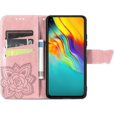 BDT Boutique Infinix Hot 9 Kelebek Kanatları Narin Çiçekler Darbeye Dayanıklı Deri Telefon Kılıfı (Yurt Dışından)