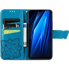 BDT Boutique Tecno Pova 4 Pro Kelebek Kanatları Narin Çiçekler Darbeye Dayanıklı Deri Telefon Kılıfı (Yurt Dışından)