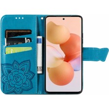 BDT Boutique Xiaomi 12 Kelebek Kanatları Narin Çiçekler Flip Darbeye Dayanıklı Deri Telefon Kılıfı ile Uyumlu (Yurt Dışından)