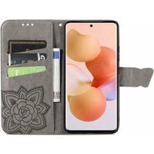 BDT Boutique Xiaomi 12 Kelebek Kanatları Narin Çiçekler Flip Darbeye Dayanıklı Deri Telefon Kılıfı ile Uyumlu (Yurt Dışından)