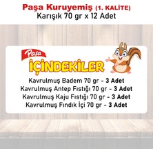 Paşa Kuruyemiş Paşa Karışık Kuruyemiş 70 gr x 12 Adet (1. Kalite)