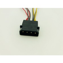 Tialating 4pin Molex 3pin Fan Güç Kablosu Bilgisayar Soğutma Fanı Güç Kabloları Adaptör Konnektörü 12 V * 2/5 V * 2 Cpu Pc Kasa Fanı Kabloları Yenı (Yurt Dışından)