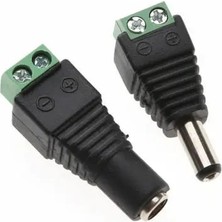 Tialating 5 Adet Dişi 2.1X5.5MM+12V 5 Adet Erkek Dc Priz Adaptör Jak Konnektörü Cctv Pv Için (Yurt Dışından)