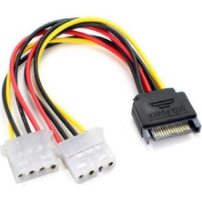 Tialating 15PIN Sata Erkek Çift 4 Pin Molex Dişi Ide HDD Güç Sabit Disk Kablosu (Yurt Dışından)