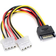 Tialating 15PIN Sata Erkek Çift 4 Pin Molex Dişi Ide HDD Güç Sabit Disk Kablosu (Yurt Dışından)