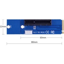 Tialating Chıpal Ngff M2 M.2 Pcı-E 4x 1x Yuvası Yükseltici Kart Adaptörü Erkek Kadın Pcıe Çoğaltıcı Grafik Kartı Için (Yurt Dışından)