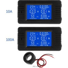 Xiaxiaoer 6in1 Dijital Ac 80 ~ 260V Wer Monitör Gerilim Akım Kwh Watt Metre 100A 10A (Yurt Dışından)