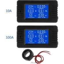 Xiaxiaoer 6in1 Dijital Ac 80 ~ 260V Wer Monitör Gerilim Akım Kwh Watt Metre 100A 10A (Yurt Dışından)