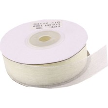 Eminönü Toptancı Krem Organze Kurdele 30 mm  22 M