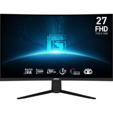 MSI 27" G27C3F 1920x1080 (FHD) 16:9 CURVE 1500R RAPID VA 180HZ 1MS FREESYNC GAMING MONITOR