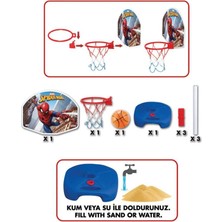 Fen Toys KTYRA52 03404 Spiderman Ayaklı Basket Potası -Dede