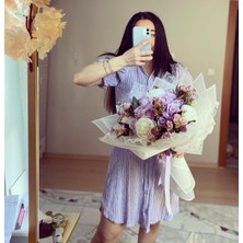 Zb Flowers İsteme çiçeği Gelin buketi Solmayan Söz Çiçeği isteme Çiçeği Yapay Çiçek Buketi
