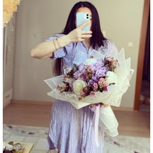Zb Flowers İsteme çiçeği Gelin buketi Solmayan Söz Çiçeği isteme Çiçeği Yapay Çiçek Buketi