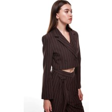 Tuğba Önal Kadın Crop Blazer Ceket