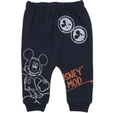 Bebelop Erkek Bebek Disney Mod Mickey Mouse Alt Üst 2'Li Eşofman Takım