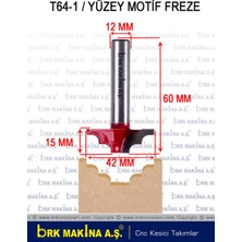 Brk Yüzey Motif Freze Bıçağı Q42X16XQ12MM