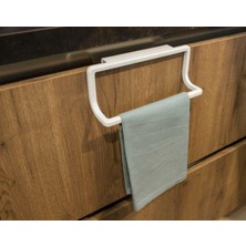 Almital Mobilya Aksesuarlari Towel Hanger Dolap Kapağına Asılabilen Havluluk, Havlu Askısı Beyaz