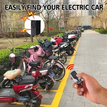 Pengfushop5 Elektrikli Scooter Alarmı Kablosuz Uzaktan Kumanda Hırsızlığa Karşı Motosiklet Korna Kilidi Ev Motosiklet Hoparlör Güvenlik Sistemi (Yurt Dışından)