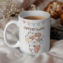 Bexdore Sevimli Bubu ve Dudu Kahve Kupa, Ayı Seramik Kupa, Panda Ayı Kupası,ingilizce Kupa