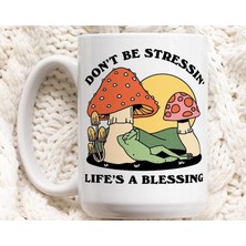 Bexdore Renkli Mantar Kurbağa Kahve Kupa, Pozitif Alıntı, Retro Seramik Bardak,ingilizce Kupa