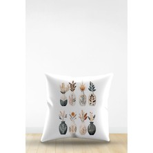 Artavessa Çift Tarafı Dijital Baskılı Dekoratif Suni Deri Kırlent Kılıfı