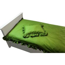 Mundo Lindo Fırfırlı Nevresim Takımı Sweet Green Tek Kişilik