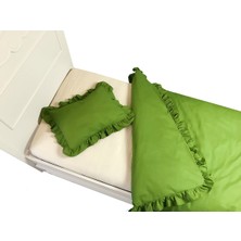 Mundo Lindo Fırfırlı Nevresim Takımı Sweet Green Tek Kişilik