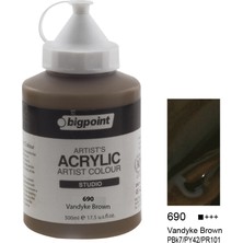 Bigpoint Akrilik Boya 500 ml Vandayke Brown 690