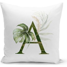 Filamente Çift Taraflı Dijital Baskı Kırlent Kılıfı Harf A